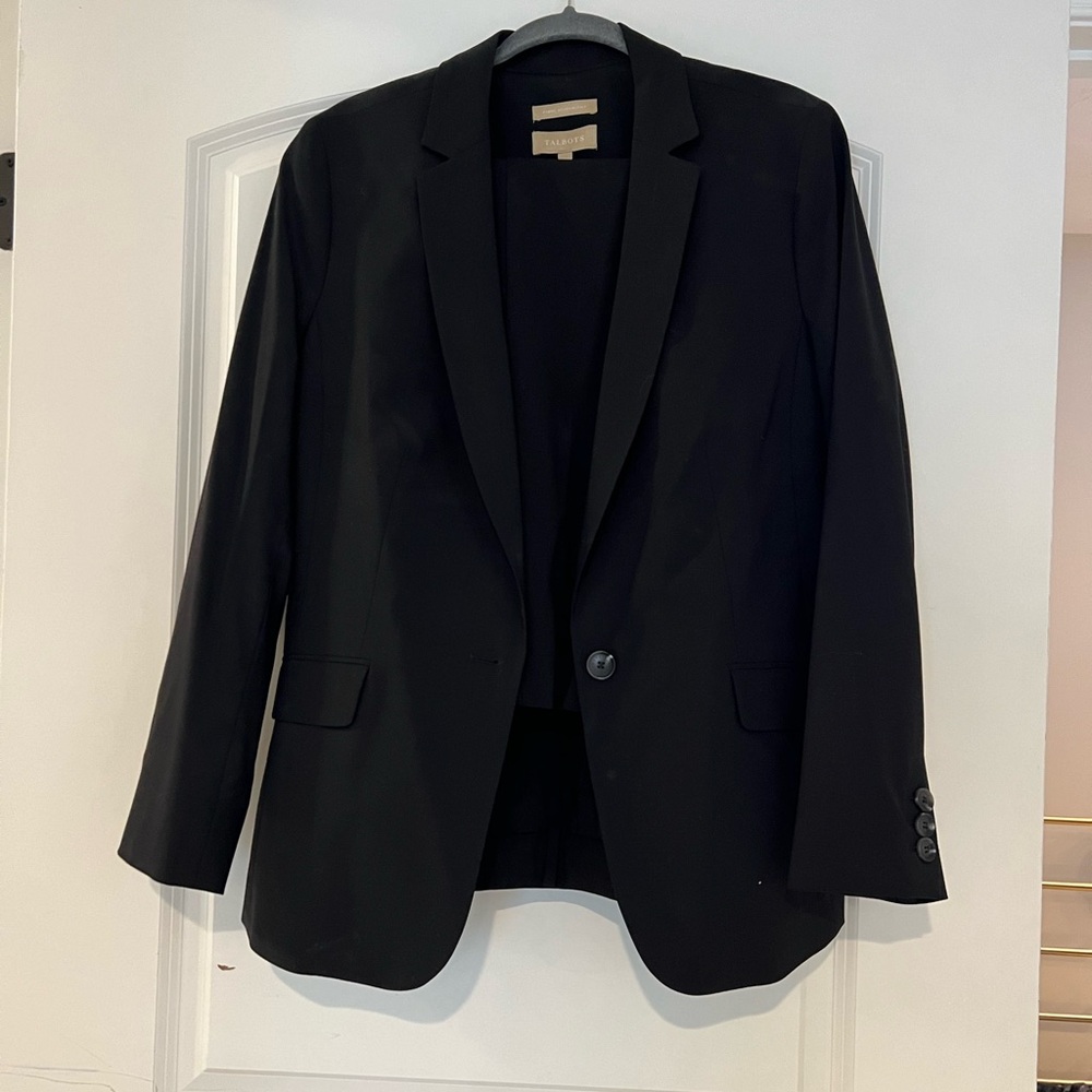 Talbots black suit with pants